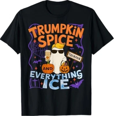 Camiseta Halloween Trumpkin Spice and Everything Ice Pumpkin Spice Foto 1 de 3