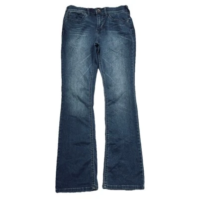 Natural Reflections Ab Slimmer Bootcut Jeans 6 Blue Stretch Measures 29 x 29.5 - Image 1 of 4