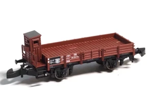 COCHE PLANO Marklin escala Z DB antigua era eje corto con cabina de frenador rd#463 254 - Imagen 1 de 3