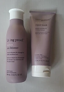 Living Proof Restore Conditioner 8 oz & Repair Mask 6.7 oz (B3-J1) - Picture 1 of 2