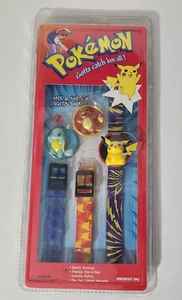 Vtg 1999 Pokemon Mix&Match Digital Watch Pikachu/Squirtle/Charmander NOS Sealed - Picture 1 of 5
