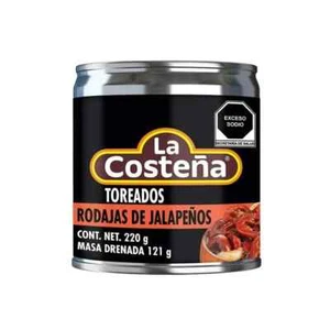 4X LA COSTENA ROJADAS DE JALAPENO TOREADOS / ROASTED JALAPENOS - 220g EACH - Picture 1 of 3