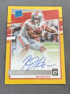 2020 Panini Chronicles Draft Optic KJ K.J. HILL Gold Refractor auto RC /10 - Picture 1 of 4
