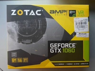 ZOTAC GEFORCE GTX 1060 6gb (Dual Fan) VIDEO CARD - Image 1 of 4