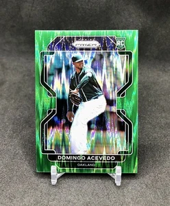 2022 Prizm Domingo Acevedo /5 FOREST GREEN FLASH PRIZM COLOR MATCH SSP RC #174 - Picture 1 of 12