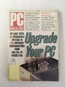 PC Magazine DEC 8, 1992 Vol. 11 No. 21 Back Issue COMPUTER Magazine Upgrade PCs - Picture 1 of 3