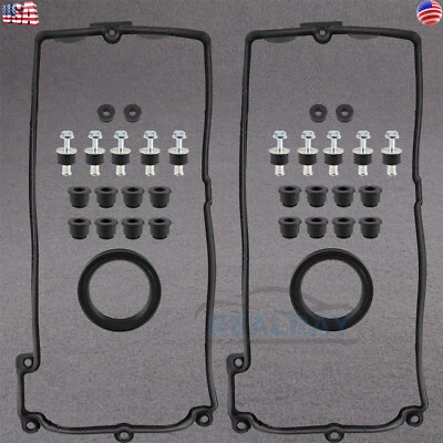 Valve Cover Gasket Set Left & Right for BMW 545i 550i 645Ci 650i 745Li 745i 750i - Image 1 of 4