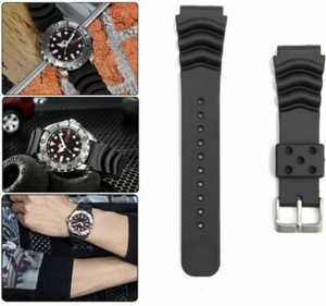 20/22/24MM RUBBER DIVER WATCH BAND FOR SEIKO 7s26-0030 SKX013 SKX015 SKX009 011 - Picture 1 of 6