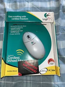 NIB Logitech Cordless Wireless Wheel Mouse New -Q - Picture 1 of 2