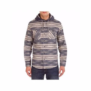 Union Bay Hooded Button-Front Shirt - Color: Newspaper - Size: S, Reg. $44 () - Picture 1 of 1