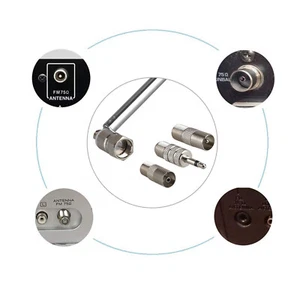 1FM Radio Conector Tipo F Antena Telescópica Adaptador 3,5mm para Bose Wave - Imagen 1 de 10