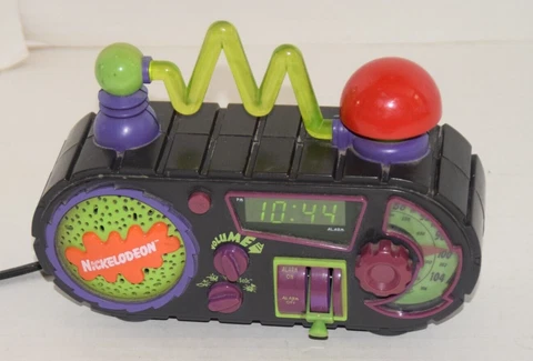 VIntage 1995 Nickolodeon Time Blaster Rise & Slime Alarm Clock Radio (See Desc.) Cover