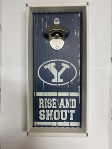 BYU cougars 5"x11" Bottle Opener Wood Sign Wall Mount - Picture 1 of 1