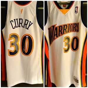 Stephen Curry Signed NBA M&N GSW Warriors Nike Throwback Autographed Jersey PSA - Picture 1 of 9