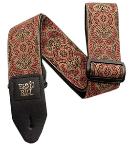 Ernie Ball 4162 Crimson Paisley Jacquard Guitar Strap - Picture 1 of 1