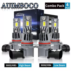 For Chevrolet Trailblazer 2002-2009 LED Headlights High Low Beam 9005+9006 Bulbs - Picture 1 of 16