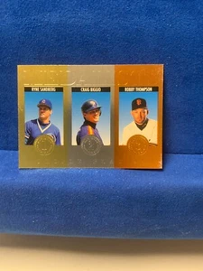 1994 Donruss Triple Play Medalist - Sandberg/Biggio/Thompson - Card#: 6 of 15 - Picture 1 of 2