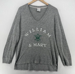 WILLIAM & MARY Shirt Adult XS Tribe Williamsburg VA University Long Sleeve Gray - Picture 1 of 13