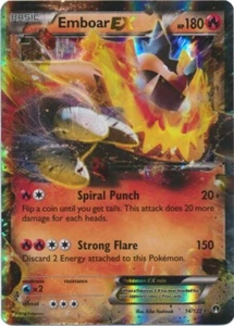 Emboar EX 14/122  Ultra Rare XY - BREAKpoint Pokemon TCG - Picture 1 of 1