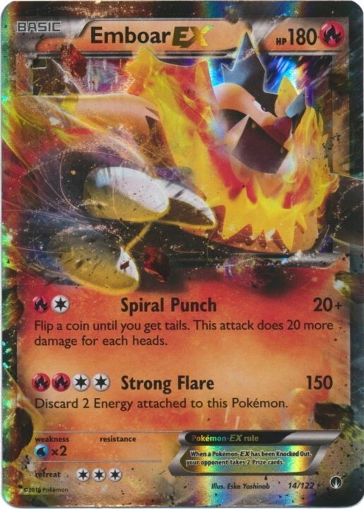 Emboar EX 14/122  Ultra Rare XY - BREAKpoint Pokemon TCG - Image 1 of 1