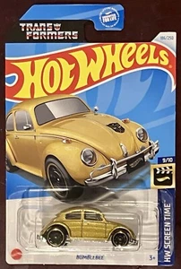 Hot Wheels 2024 Gold Bumblebee Transformers - Picture 1 of 2