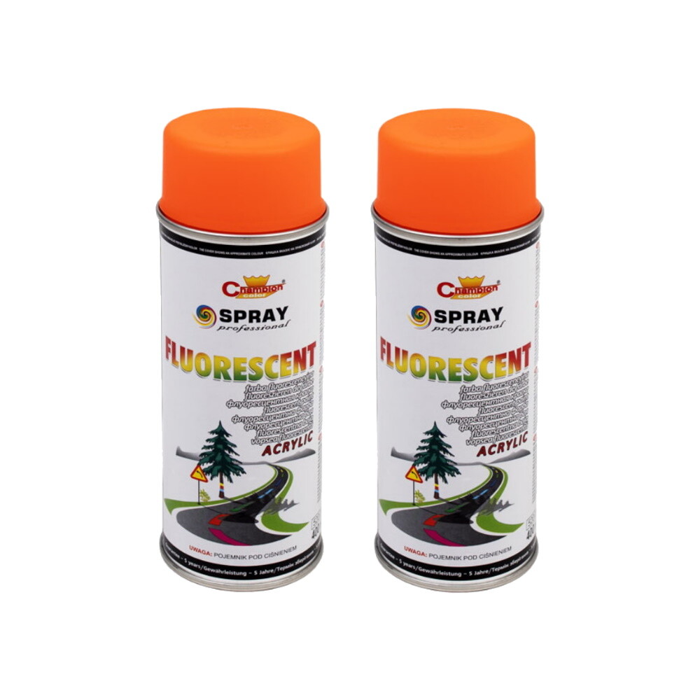 Tagesleuchtlack Grün RAL6038 - 2K Spraydose 400 Ml, Neon Lack Für Warnzeichen & Dekoration
