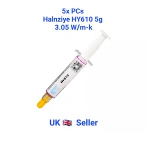 5 x Halnziye HY610 Gold 5g Tube Wärmeleitpaste / Paste für CPU Wärmeübertragungen - Bild 1 von 7