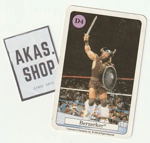 Berzerker Playing Card 1992 TitanSports WWF Wrestling ULTRA RARE Amigo Quartet - Picture 1 of 3