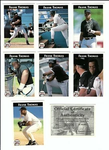 1992 Front Row Frank Thomas 7-card set #/30000 COA Chicago White Sox HOF - Picture 1 of 3