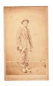 Vintage Victorian? Photograph On Card Of A Tradesman Goodchild Redcar - Picture 1 of 2