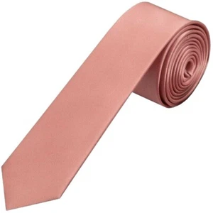 NEW Light Pink Dusty Rose Color Men's Wedding Business Tie USA SELLER - Picture 1 of 1
