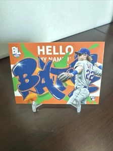 2023 Topps Big League Brett Baty RC Rookie Hello My Name Is Roll Call RC-7 Mets - Picture 1 of 2