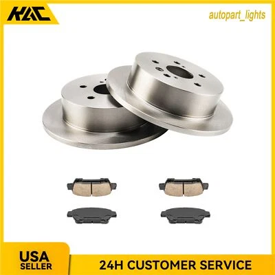 11.45 inch Rear Disc Rotors Ceramic Brake Pads New For Toyota Sienna 2004-2010 - Image 1 of 4
