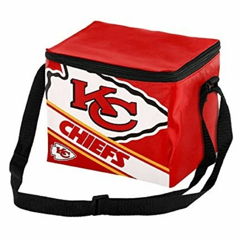 NFL Kansas City Chiefs Insulated Lunch Bag Cooler (6 Pack) Cover