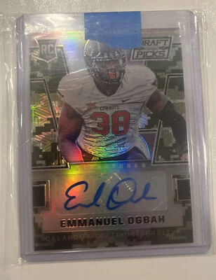 Emmanuel Ogbah 2016 Prizm Camo Draft Picks Autograph Rookie #177 146/199 OSU - Image 1 of 2