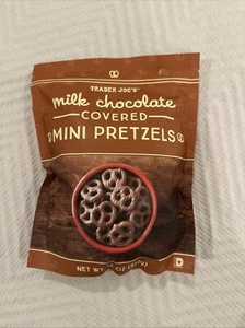 Trader Joes Milk Chocolate Covered Mini Pretzels, 12 oz, Exp 11/2025 - Picture 1 of 3