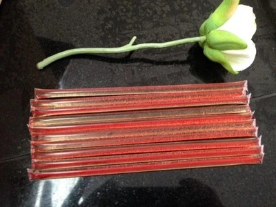 Sour Strawberry Flavored Honey Sticks Honey Stix Gluten Free 5 tea coffee kosher - Image 1 of 2