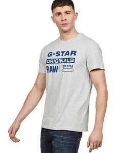 $75 Authentic Rare G-STAR RAW Men's Short Sleeve Graphic Logo Tee T-shirt XL - Picture 1 of 5