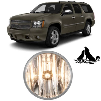 Fog Lights for Chevy Avalanche Tahoe Suburban GMC Yukon 2007-2014 Clear BULB L=R - Image 1 of 4