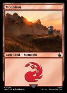 MTG Magic the Gathering Mountain (202/1208) Doctor Who - Picture 1 of 1