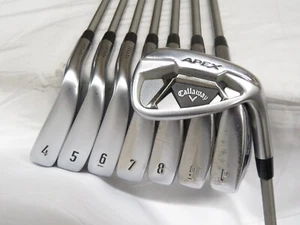Used Callaway Apex Forged Iron Set 4-PW,AW Steelfiber i110 Stiff Flex Graphite - Picture 1 of 8