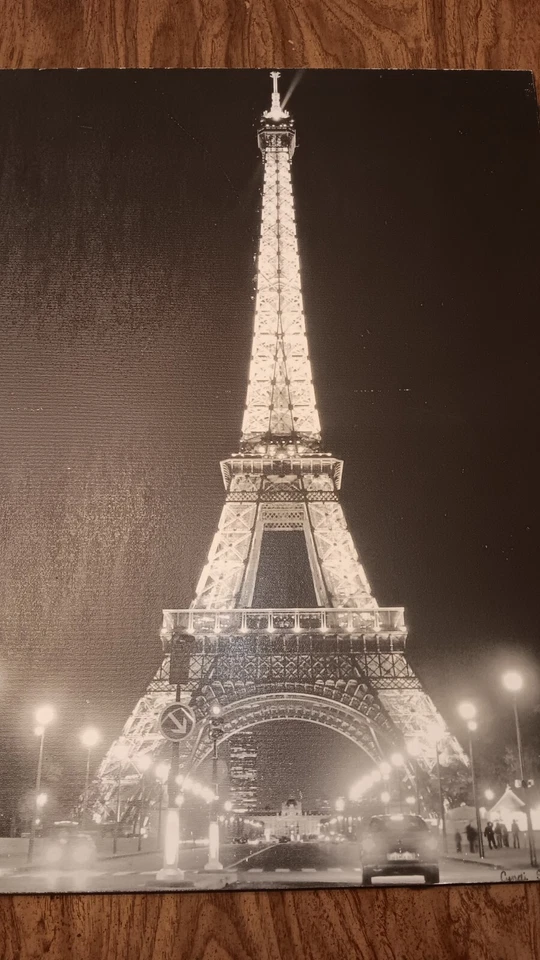 Arte de pared en lienzo torre eiffel Foto 1 de 1