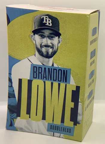 2021 Brandon Lowe Bobble Head Dex Imaging Tampa Bay Rays NOB Cover