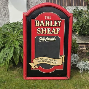 Genuine Large Barley Sheaf Pub Large 76cm x 120cm Wooden Info Board Plaque Sign - Picture 1 of 9