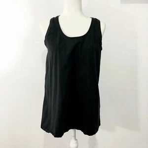ASOS Black Maternity Cotton Stretch Tank Top - Picture 1 of 3