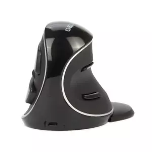 Wireless Vertical Ergonomic Mouse 4000DPI USB BT1+BT2 6 Button Palm Rest Black - Picture 1 of 8
