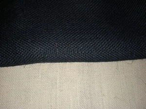 5 Yards Burlap Jute Khaki & Black Fabric Burlap Sewing Crafts - Picture 1 of 7