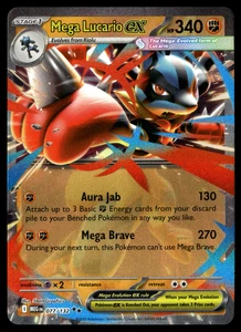 ✅Pokemon Mega Lucario ex 077/132 - Me01: Mega Evolution Holo ✅ Near Mint ✅ RBCJ✅ - Picture 1 of 4