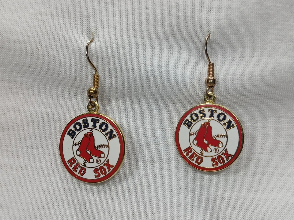 Vintage Boston Red Sox Wincraft MLB Team Logo Wire Earrings  - Image 1 of 1