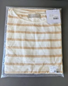 Thom Streifenshirt Mandel Gr.44 Neu 3/4 Ärmel m. Umschlag - Bild 1 von 2